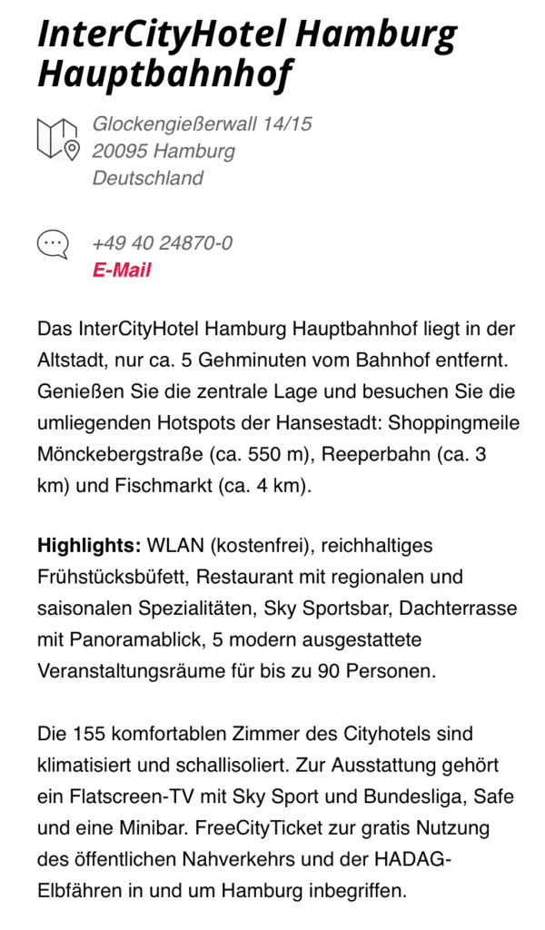 InterCity Hotel Hamburg WLAN 2