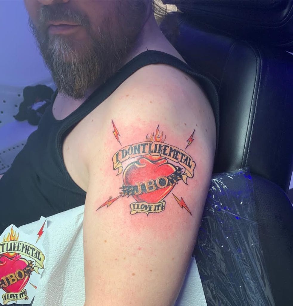 Das frische J.B.O.-Tattoo im Februar