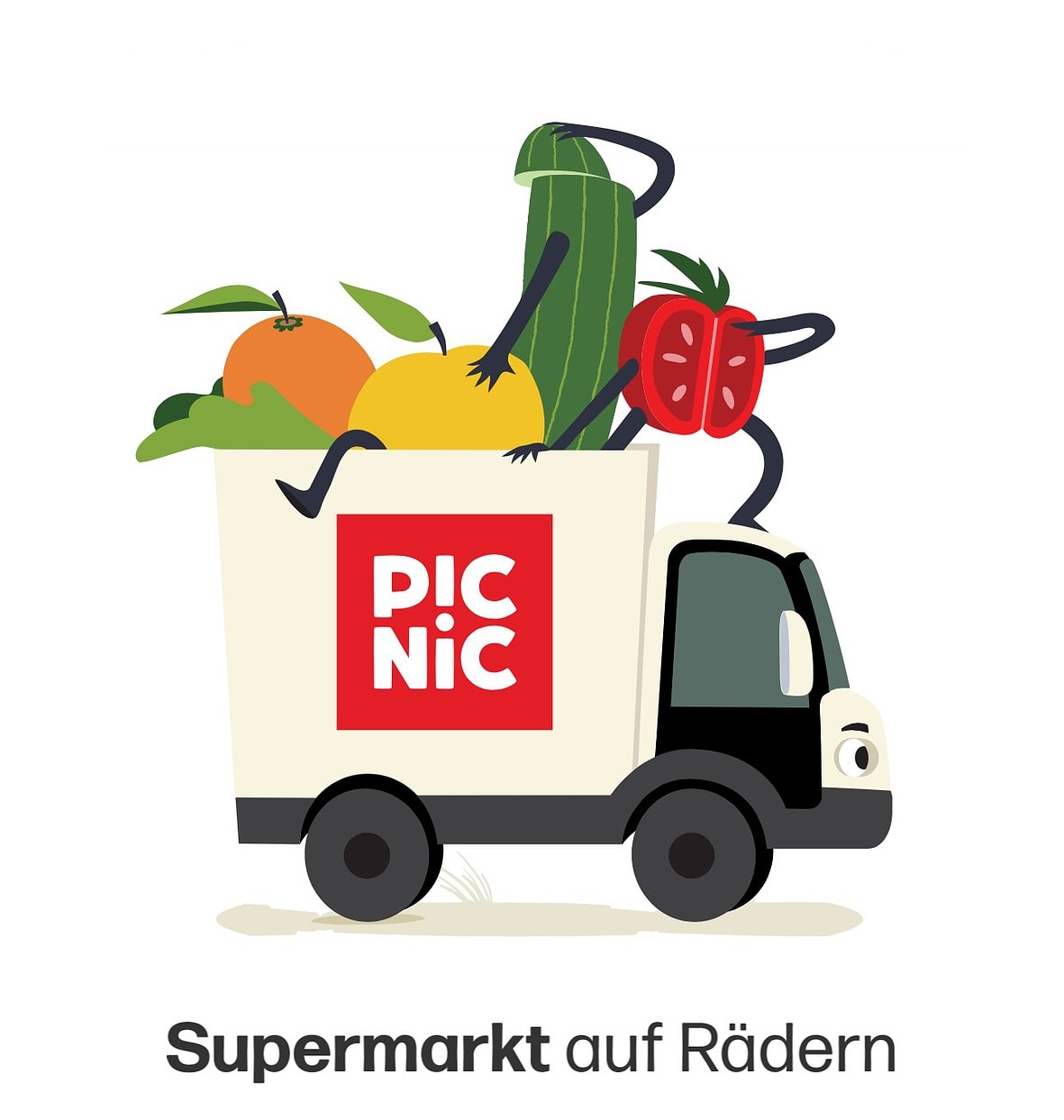 Startbildschirm der Picnic-App